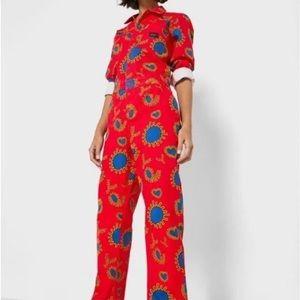 New Dolls Kills x OBEY Virus Paisley Coverall Jumpsuit